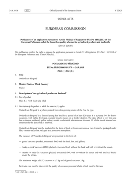 A) of Regulation (EU) No 1151/2012 of the European Parliament and of the Council on Quality Schemes for Agricultural Products and Foodstuffs (2016/C 228/03