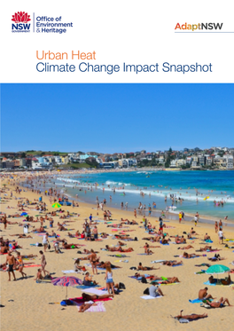 Urban Heat Climate Change Impact Snapshot Climate Change Is Projected to Increase the Overview of Temperatures in Sydney