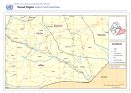 Somali Region Southern Part of Somali Region