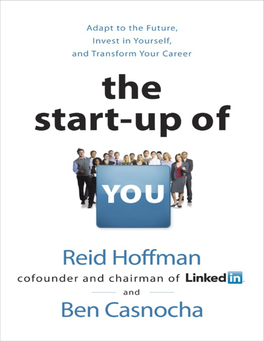 The Start-Up of You – Reid Hoffman