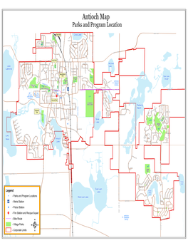 Antioch Map Parks and Program Location