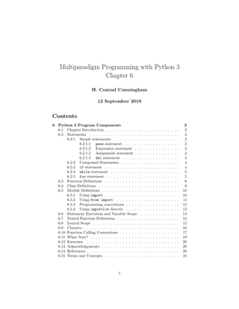 Multiparadigm Programming with Python 3 Chapter 6