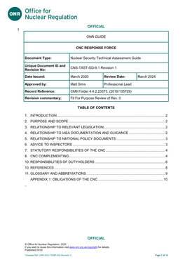 Cnc Response Force