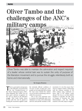 Oliver Tambo and the Challenges of the ANC's Military Camps