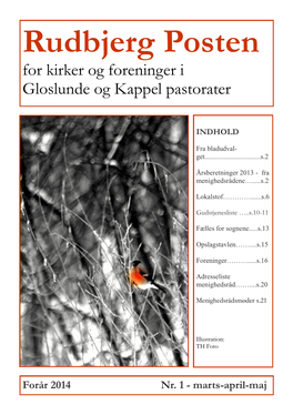 Rudbjerg Posten for Kirker Og Foreninger I Gloslunde Og Kappel Pastorater