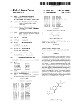 (12) United States Patent (10) Patent No.: US 8,697,689 B2 Cid-Nunez Et Al