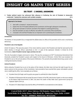 Insight Gs Mains Test Series