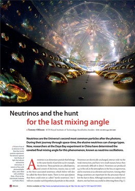 Neutrinos and the Hunt for the Last Mixing Angle