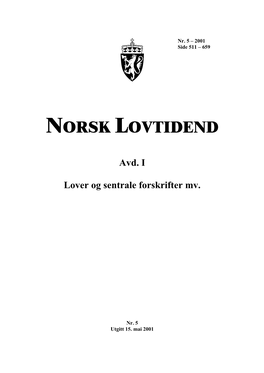 Norsk Lovtidend