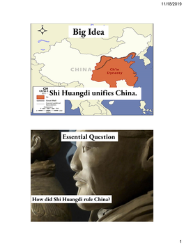 Shi Huangdi Unifies China