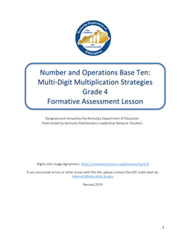 Multi-Digit Multiplication Strategies