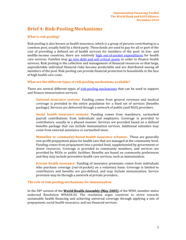 Brief 4: Risk-Pooling Mechanisms