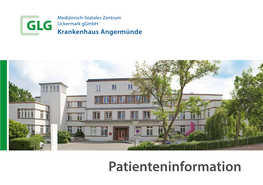 Patienteninformation Herzlich Willkommen