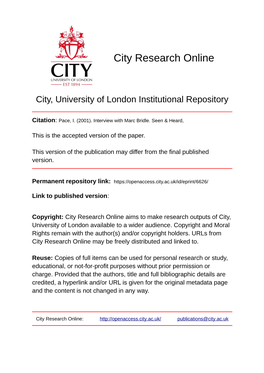 City Research Online