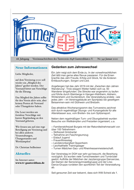 Turnerruf 2020 Nr. 1 Internet