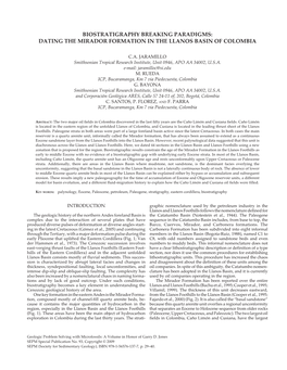 Dating the Mirador Formation in the Llanos Basin of Colombia 29