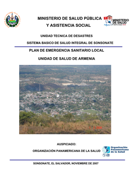 Plan De Emergencia Sanitario Local Unidad De Salud De Armenia