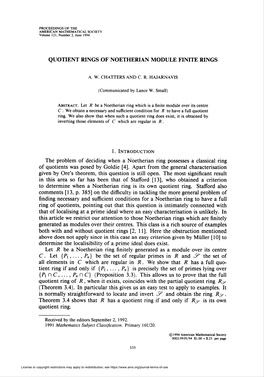 Quotient Rings of Noetherian Module Finite Rings