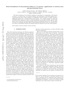 Arxiv:1608.03021V1 [Gr-Qc]