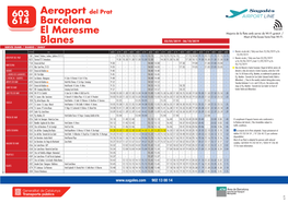 Aeroport Del Prat Barcelona El Maresme Blanes