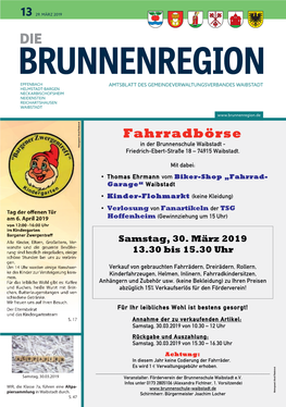 Mitteilungsblatt Brunnenregion 2019 KW13
