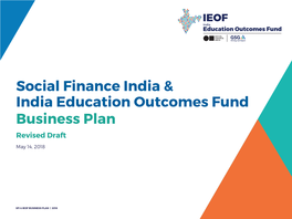 Social Finance India & India Education Outcomes Fund