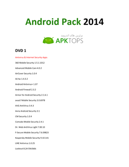Android Pack 2014