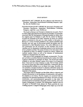 In the Philosophical Review (1962), 71 (2) April: 268-269