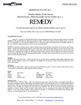 REMEDY Press Release