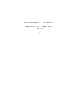 Quaderni Del Trentennale 1975-2005
