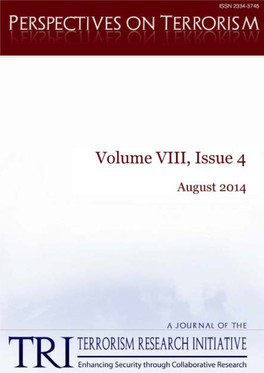 Vol 8, No 4 (2014): Perspectives on Terrorism