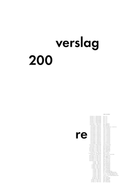 Jan Van Eyck Academie Annual Report 2003 Academie