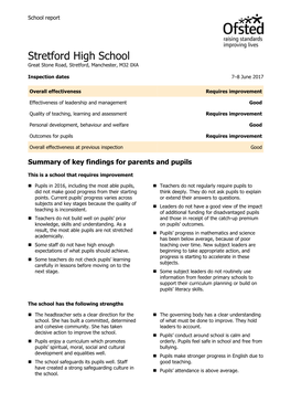 Stretford High School 10032433 Final Report