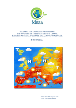 Regeneration of Soils and Ecosystems: the Opportunity to Prevent Climate Change