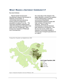 What Makes a Gateway Community?