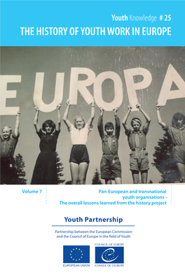 "History of Youth Work in Europe", Volume 7