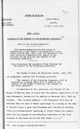 T L D Agit I a L a Ml Cate D Ie C-Cuncil. 7 K, / ' / Kj H LEACDE 0? NA OSONS. C.565El928»I, Gone V a , November 16Th 1928