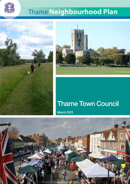 Thame Neighbourhood Plan V6.Indd ❚❚Foreword