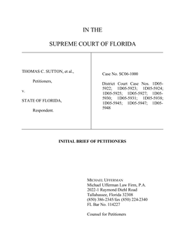 In the Supreme Court of Florida