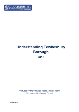 Understanding Tewkesbury Borough 2015