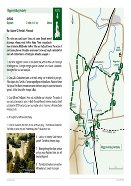 Wiggonholt/Bury/Amberley ROUTE