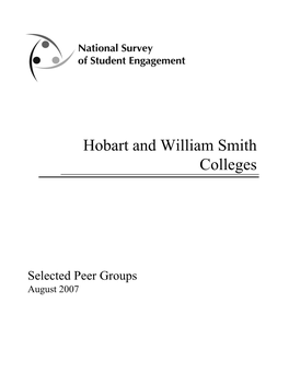 NSSE Selected Comparison Group 2007