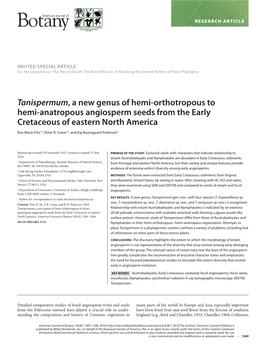 Orthotropous to Hemi‐Anatropous Angiosperm Seeds from the Early Cretaceou