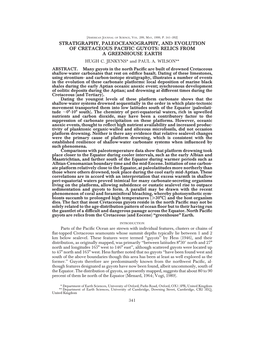 Stratigraphy, Paleoceanography, and Evolution of Cretaceous Pacific Guyots: Relics from a Greenhouse Earth Hugh C