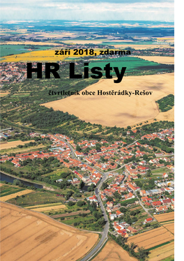 HR Listy Čtvrtletník Obce Hostěrádky-Rešov Sportovní Den Na D-Klubu 8