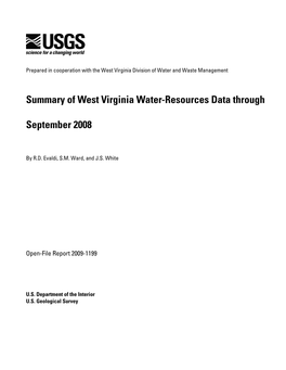 Summary of West Virginia Water-Resources Data Through
