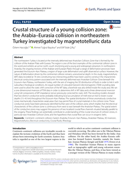 Crustal Structure of a Young Collision Zone