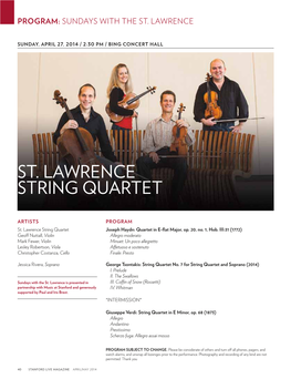 St. Lawrence String Quartet