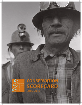 Conservation Scorecard 2015-2016