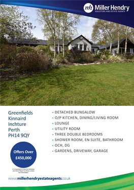 Greenfields Kinnaird Inchture Perth PH14